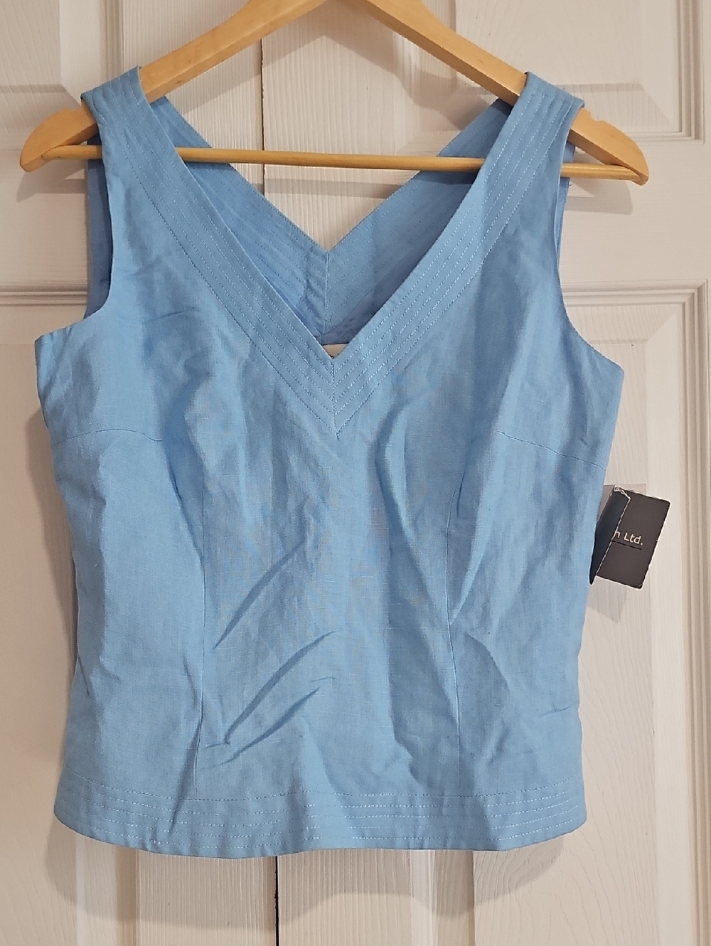 🩵✨ Laura Leigh Ltd. Linen Blend Sleeveless Top | Size 4 | NWT